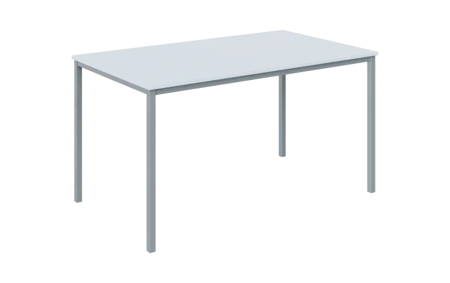 JPT 140 Jídelní stůl 1394 x 800 mm, deska bílá / podnož stříbrná